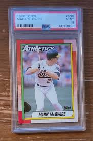 1990 Topps Mark McGwire #690 PSA 9 Oakland Athletics | eBay