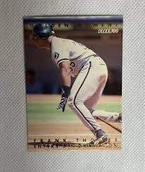 1994 Fleer Frank Thomas #9 Golden Moment Insert Baseball ...