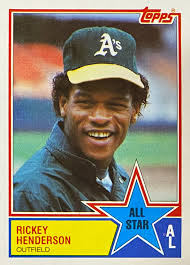 Rickey Henderson 1983 Topps Oakland Athletics Baseball All ...