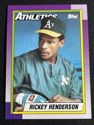 1990 Topps Rickey Henderson HOF Oakland Athletics #450 | eBay
