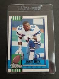 1990 TOPPS TRADED EMMITT SMITH DALLAS COWBOYS ROOKIE ...
