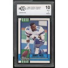 1990 Topps Traded #27T Emmitt Smith Rookie Card BGS BCCG 10 ...