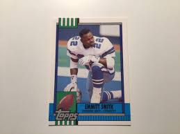 1990 Topps Traded - 27T - Emmitt Smith Rookie RC - Dallas ...