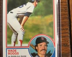 Wade Boggs Red Sox Rookie 1983 Topps Baseball Card (as ...