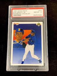 1990 Upper Deck #24 Ken Griffey Jr. Mariners Checklist HOF ...