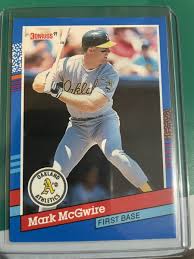 Mark McGwire Donruss 91 Error card no dot after inc | eBay