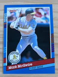 1991 Donruss Mark McGwire Error Card No . After Inc # 105 | eBay