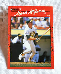 Mark Mcgwire Baseball Card, 1990 Donruss Oakland Athletics ...