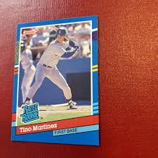 💥1991 Donruss Rated Rookie Tino Martinez Error Card (No Dot ...