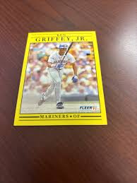Ken Griffey Jr 1991 Fleer Baseball Card #450 MINT Condition ...