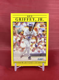 1991 Fleer Ken Griffey, Jr. #450 Seattle Mariners HOF | eBay