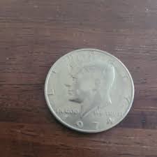 1974 Rare Kennedy Half Dollar with “No Mint Mark” Coin with ...