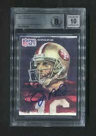 1991 Pro Set Joe Montana #387 BGS 10 Autograph Signed ...