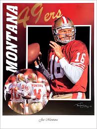 Joe Montana "Glory Days" San Francisco 49ers Premium Art ...