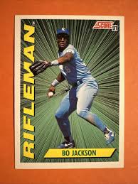 BO JACKSON ROYALS 1991 SCORE RIFLEMAN CARD #412 | eBay