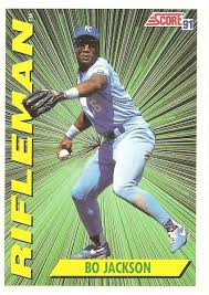 1991 SCORE BO JACKSON RIFLEMAN BASEBALL CARD #412 | eBay