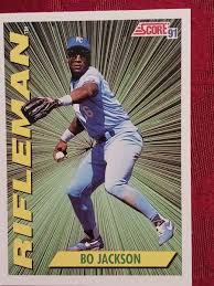 4 Pack Of 1991 Bo Jackson Baseball Cards In Mint Condition ...