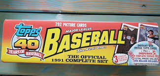 1991 Topps Baseball Complete Factory Set | eBay