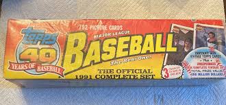 1991 Topps 40 Years of Baseball Complete Gift Box Set ...