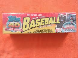 1991 Topps Baseball Cards Full Complete Set Sealed! MLB ...