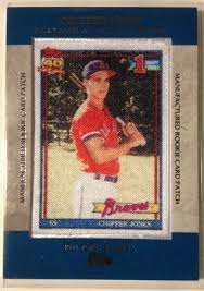 CHIPPER JONES 2013 TOPPS MANUFACTURED ROOKIE PATCH RCP-20 BV$25 BRAVES | eBay