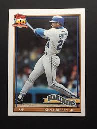 1991 TOPPS 40 YEARS OF BASEBALL KEN GRIFFEY JR #790 ...