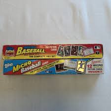 Topps Micro Baseball Card Sets 1991 And 1992 | eBay