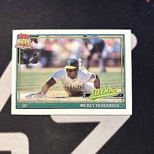1991 Topps - #670 Rickey Henderson | eBay