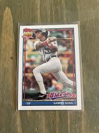 1991 Topps Sammy Sosa #414 40 Years Of Baseball Error Card ...
