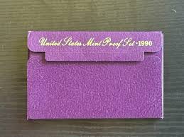 1990-S Proof USA Coin Set w/Envelope & COA - 1c, 5c, 10c, 25c, 50c - ME1390 | eBay