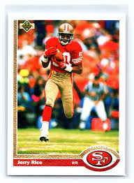 1991 Upper Deck Jerry Rice #57 Football Card San Francisco ...