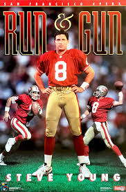 Steve Young "Run and Gun" San Francisco 49ers NFL Football ...