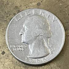 Rare 1966 Quarter No Mint Mark, Muliple Errors, Good Condition