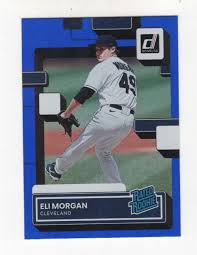 2022 PANINI DONRUSS BASEBALL HOLO BLUE RATED ROOKIE ELI ...