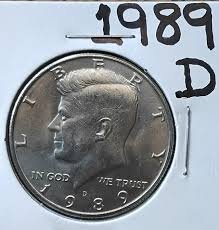 1989 D Kennedy Half Dollar Choice BU #3702 | Mercari