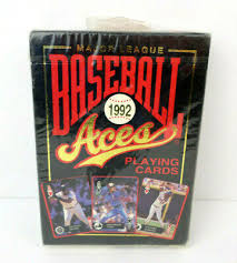 Sealed Major League Baseball Aces 1992 Playing Cards U.S. Playing Card Co. #287 | eBay