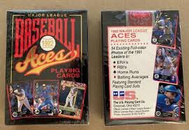 1992 Major League Baseball ACES Playing Cards-Sealed, never opened New!! | eBay UK