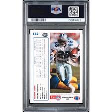 Emmitt Smith 1991 Upper Deck Football Card #172 Graded PSA 10