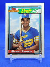 Manny Ramirez RC 1992 Topps Rookie Card Draft Pick #156 ...
