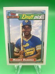 1992 MANNY RAMIREZ Topps Baseball Rookie Card # 156 MINT | eBay