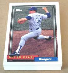 Texas Rangers Nolan Ryan 1992 Topps Team Set 32 Cards | eBay
