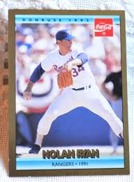 Nolan Ryan Baseball Card: 1992 Donruss Coca Cola ...