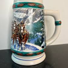 Vintage 1986 Budweiser Clydesdale Stein B Series Ceramarte Brazil Limited Ed. - Etsy