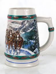 1993 Budweiser Christmas "Special Delivery" 6¾ Inch CS192 Stein St. Louis Missouri for sale at auction on 8th December | Tavern Trove