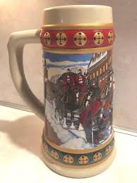 BUDWEISER Holiday Stein 1993 Hometown Holiday Anheuser-busch ...