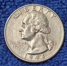1994 D Washington Quarter Error Doubling Error Many Strike ...