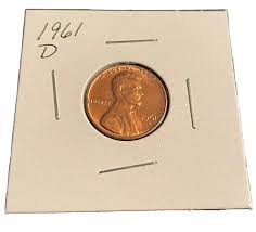 1961 D Lincoln Cent Beautiful Penny Direct From A Mint Set ...