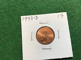 1993-D - Lincoln Memorial Cent Penny - No 8496 - in a ...