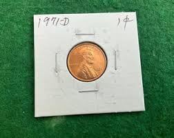 1971-D - Lincoln Memorial Cent Penny - Coin No 18024 - in a ...