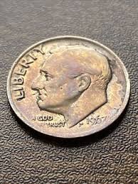 1967 Roosevelt Dime Actual Coin Breathtaking Unique ...
